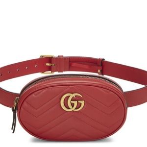 Gucci Red Marmot(85cm/34inches) Belt Bag NEW